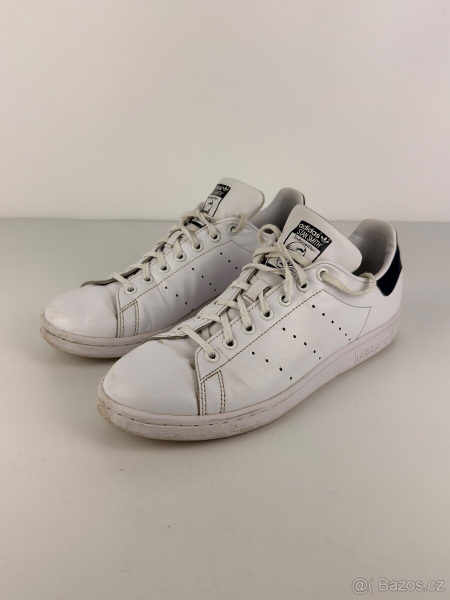 Adidas Stansmith Navy Blue Pánské elegantní tenisky 42