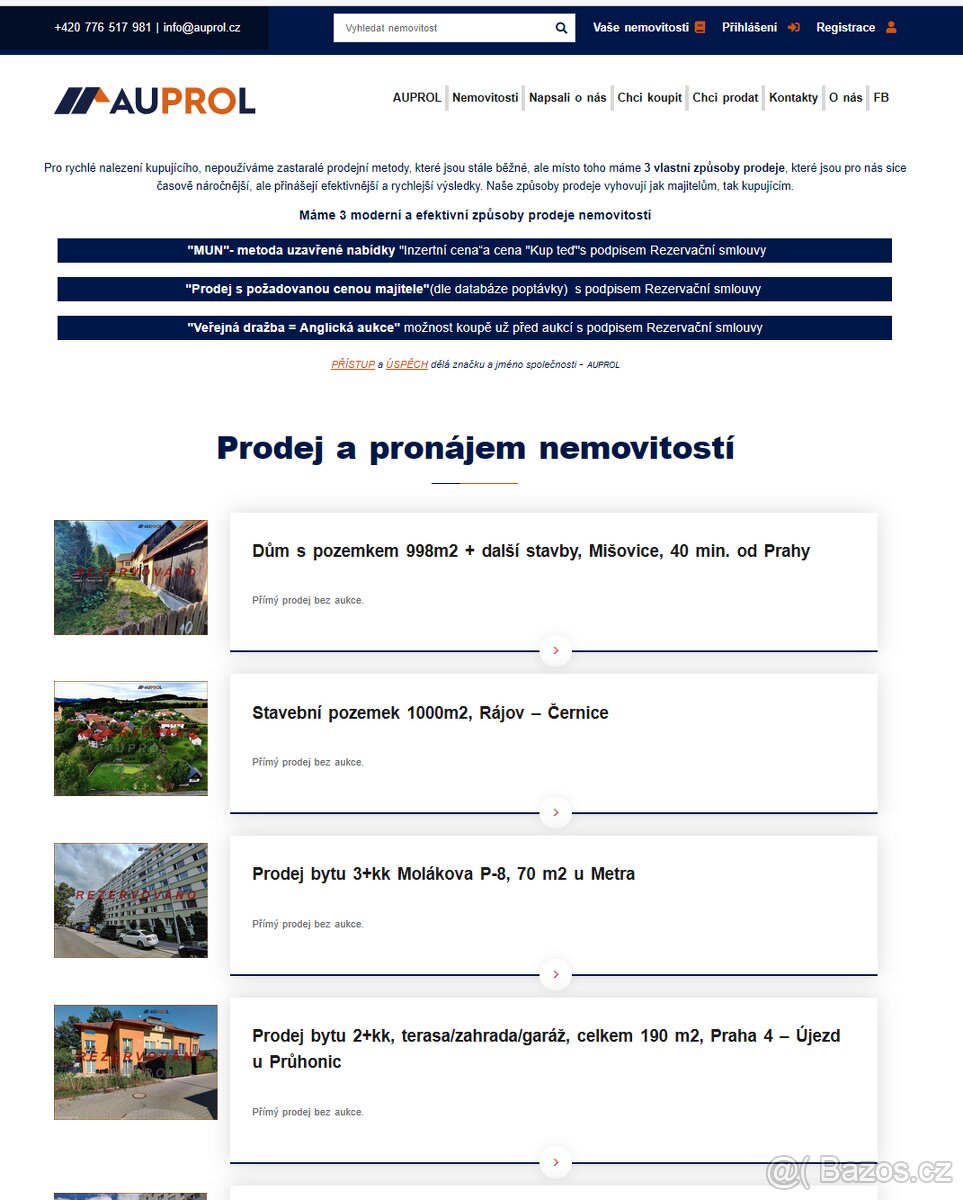 Prodej nemovitostí jinak než znáte  - MUN (80% provize)