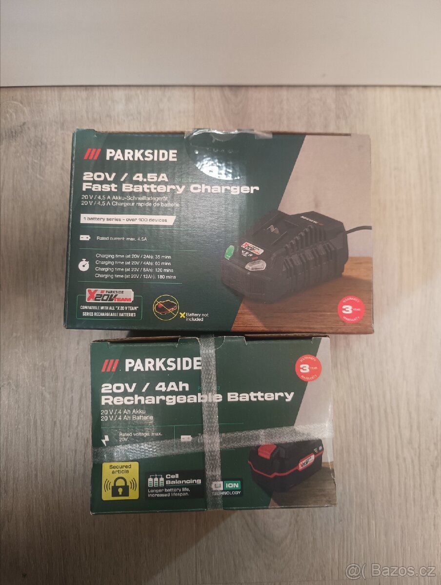 Parkside baterie 4ah + nabíječka 4,5ah
