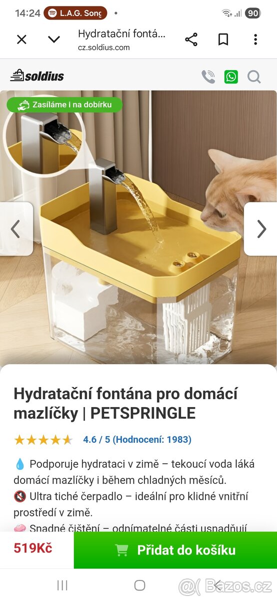 Fontána pro kočky