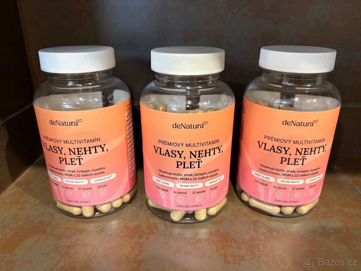 4x Denatura - vitamínový komplex (vlasy, nehty, pleť)
