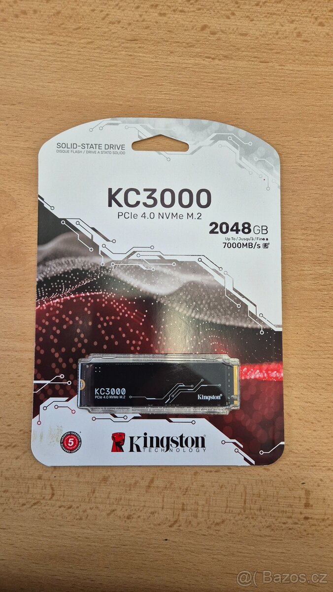 Kingston KC3000 2TB PCIe 4.0 4xNVMe - NOVÝ