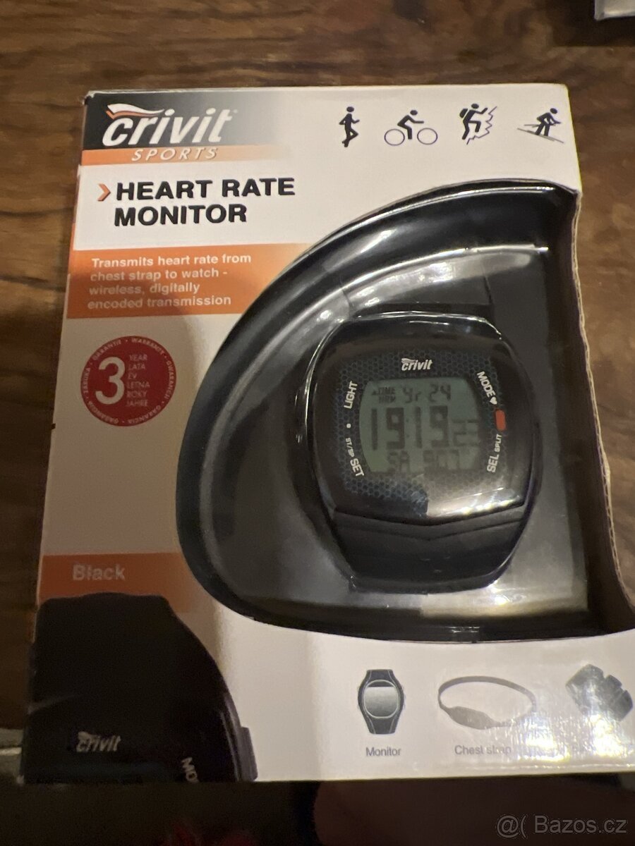 Hodinky s monitorem srdečního tepu Crivit - nové