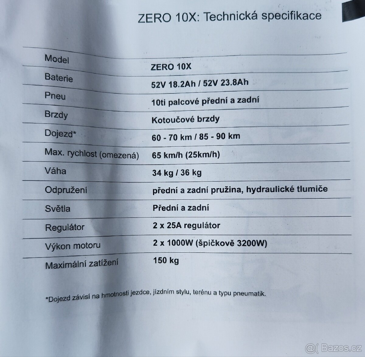 Elektrokolobežka ZERO10, UNICOOLTECH