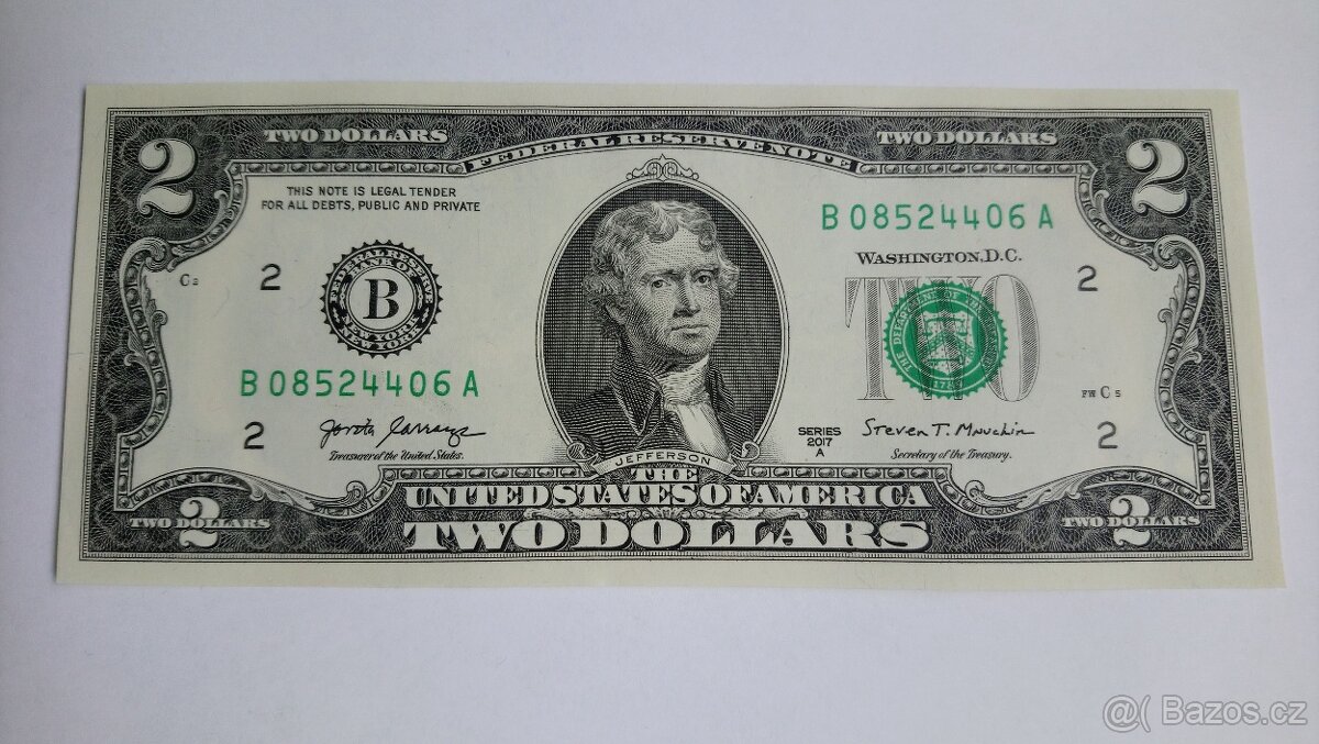 2 Dolárová bankovka