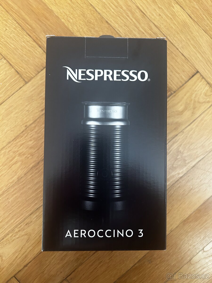 NOVÝ Šlehač na mléko Nespresso Aeroccino 3 černý