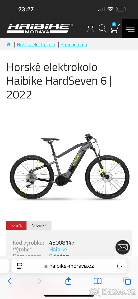 Haibike elektrokolo