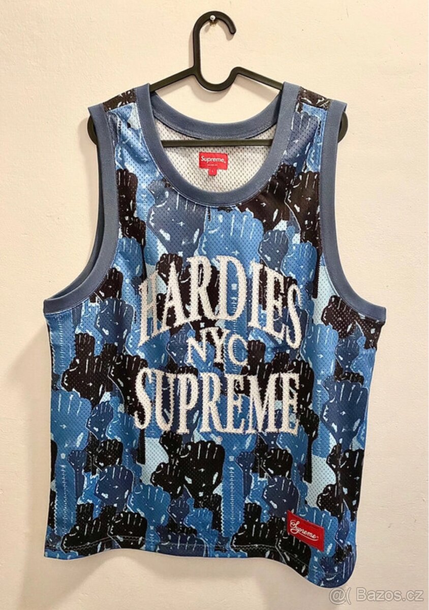 Supreme x Hardies Camo Basketball Jersey 'Blue' L - Hradec Supreme x Hardies Camo Basketball Jersey 'Blue' L - Hradec