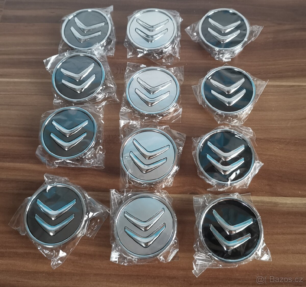 středové krytky citroen 60mm černé šedé stříbrné poklicky