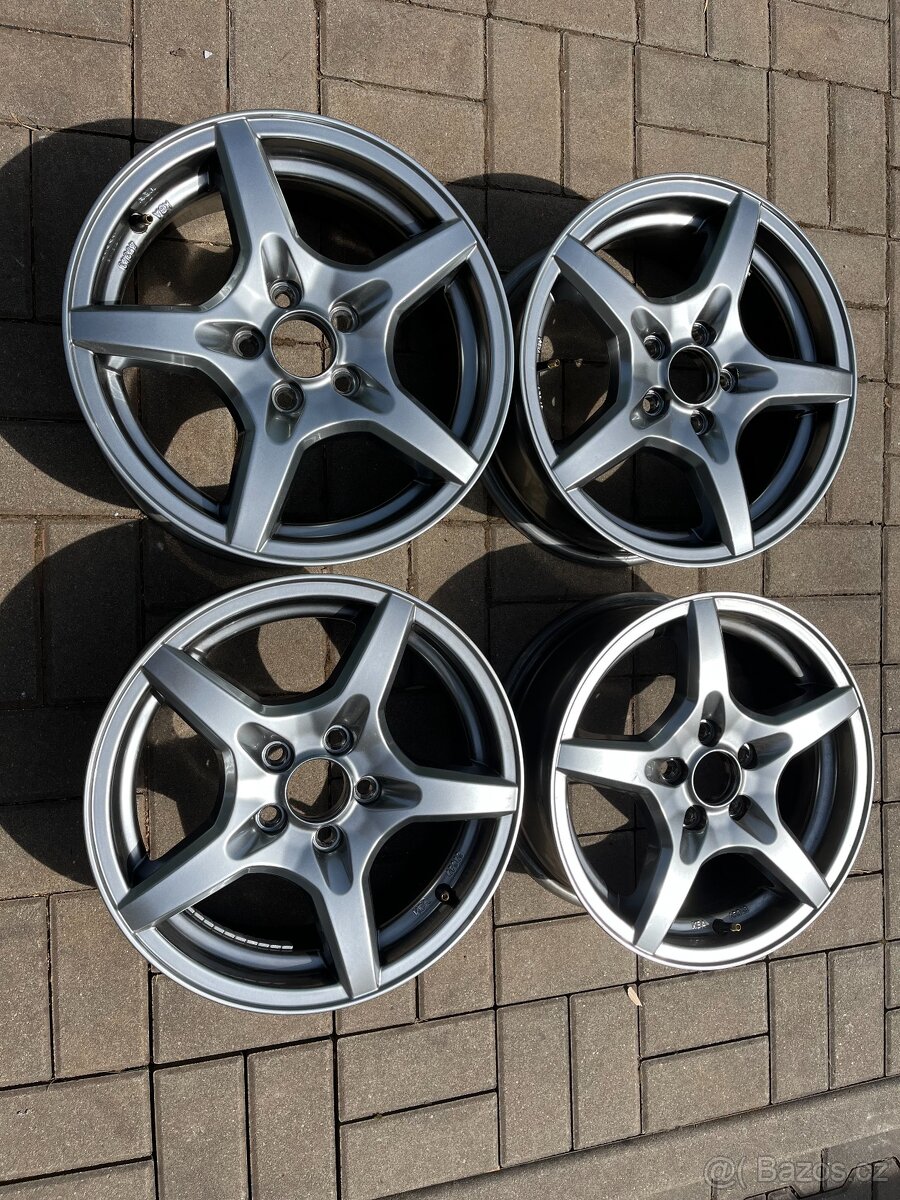 4x alu disky Dezent 5x100 R15 - NOVÉ
