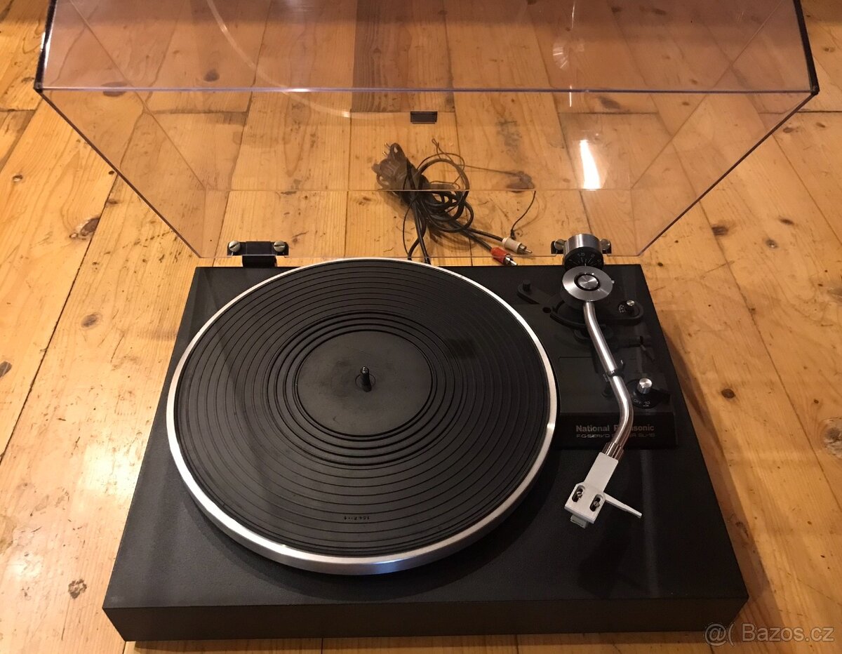 GramofonTECHNICS PANASONIC SL-18 (1976)POLOAUTOMAT VE DŘEVĚ