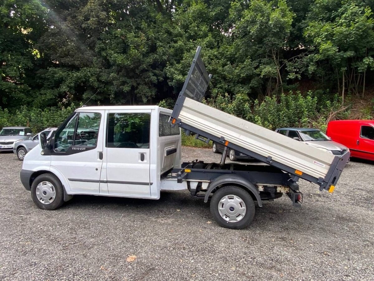 FORD TRANSIT 350M 7 míst 3 stranný sklápěč 127tkm