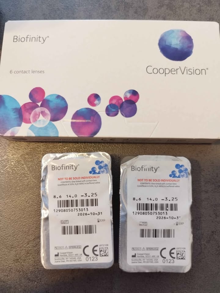 Čočky Biofinity -3,25 D, 8 ks