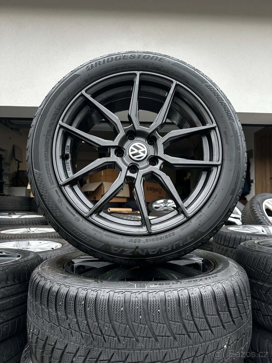 Alu kola 5x112 r18 s letním pneu (dotz)