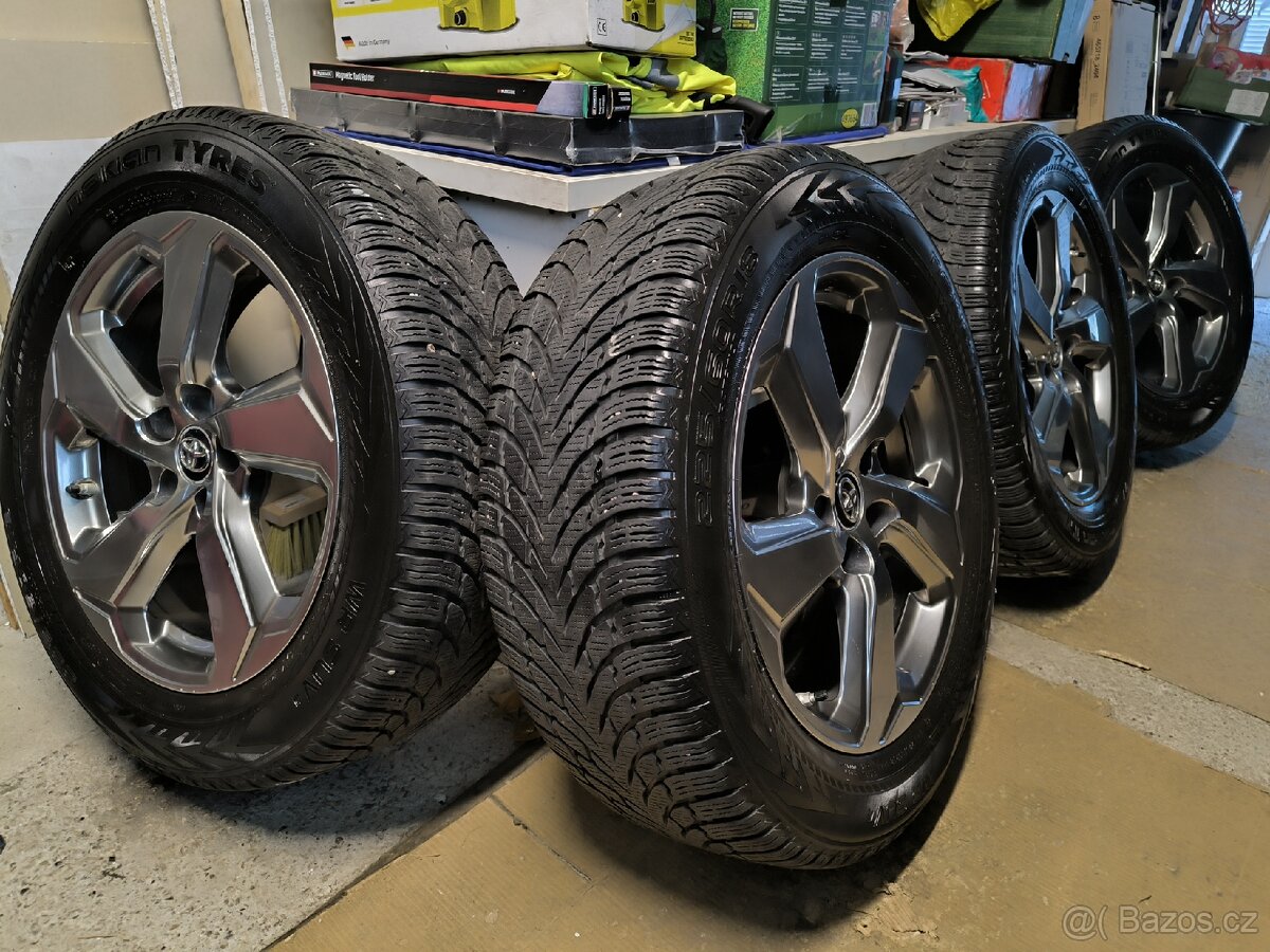 ALU kola Toyota RAV4 5x114,3 R18, Originál, zim pneu6mm+TPMS