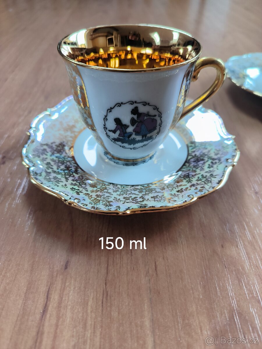 retro hrnek, kávová souprava, set