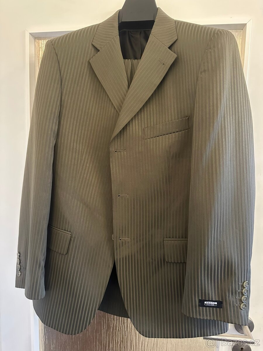 Vintage zelený pánský oblek (Green suit retro) - 2 kusy