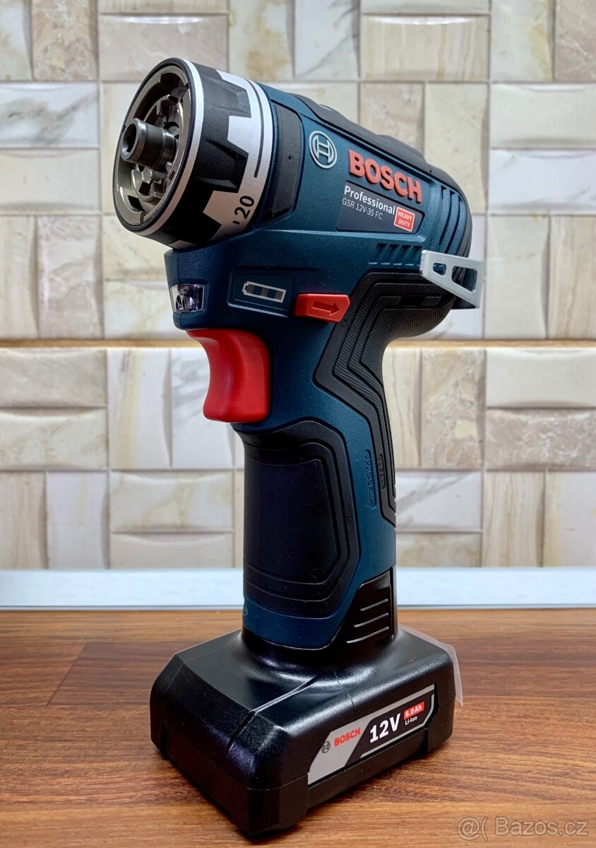 Bosch GSR 12V-35 FC + set aku 6ah