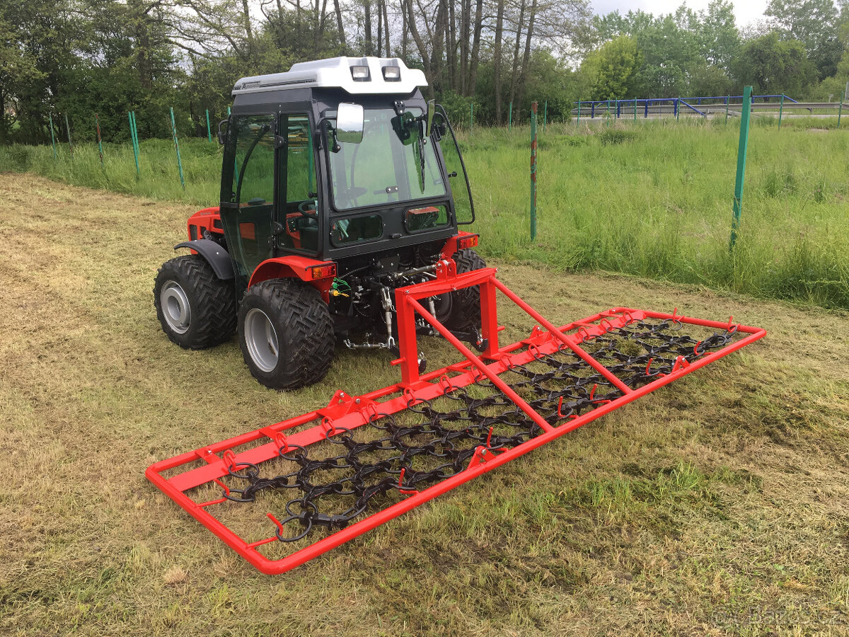 Luční brány za traktor, malotraktor, záběr 3 metry