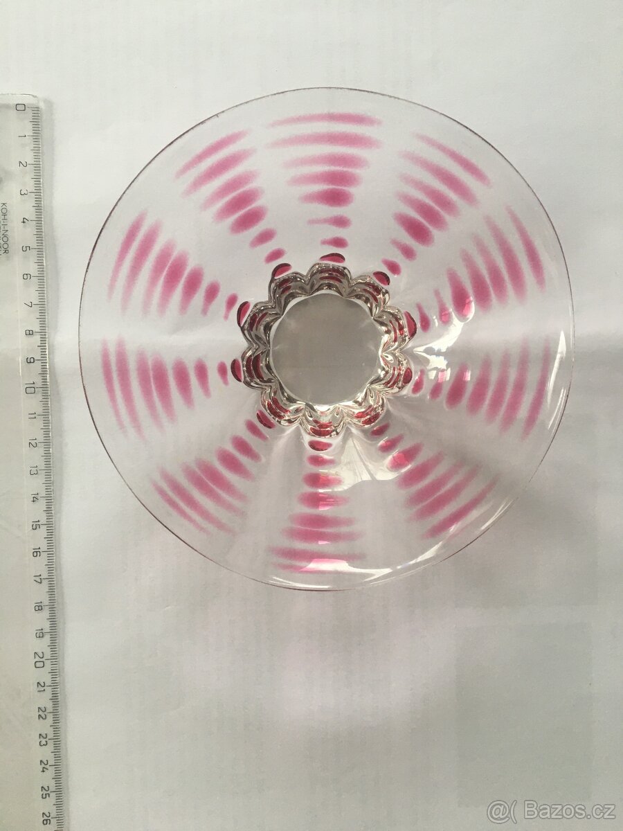 Retro miska hutní sklo