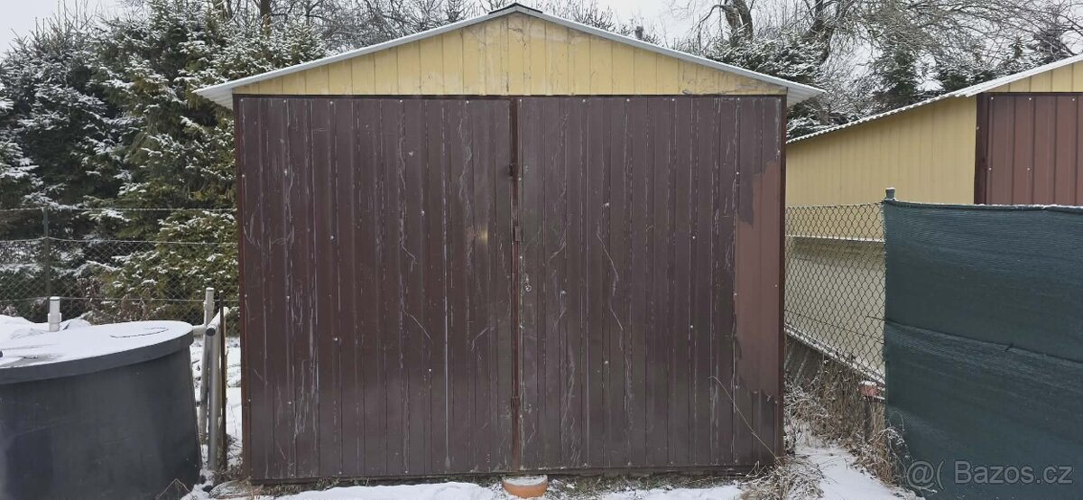 Plechová garáž 4x3 m