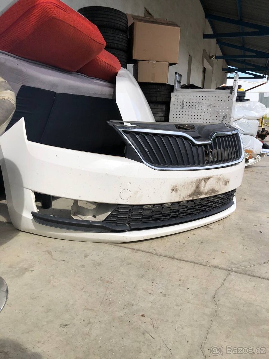 Nárazník a kapota škoda Rapid 2018 spaceback facelift
