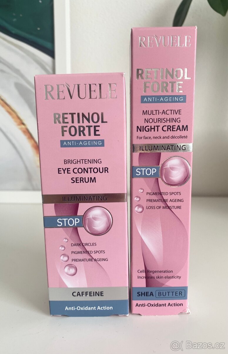 Revuele retinol forte oční serum a noční krém