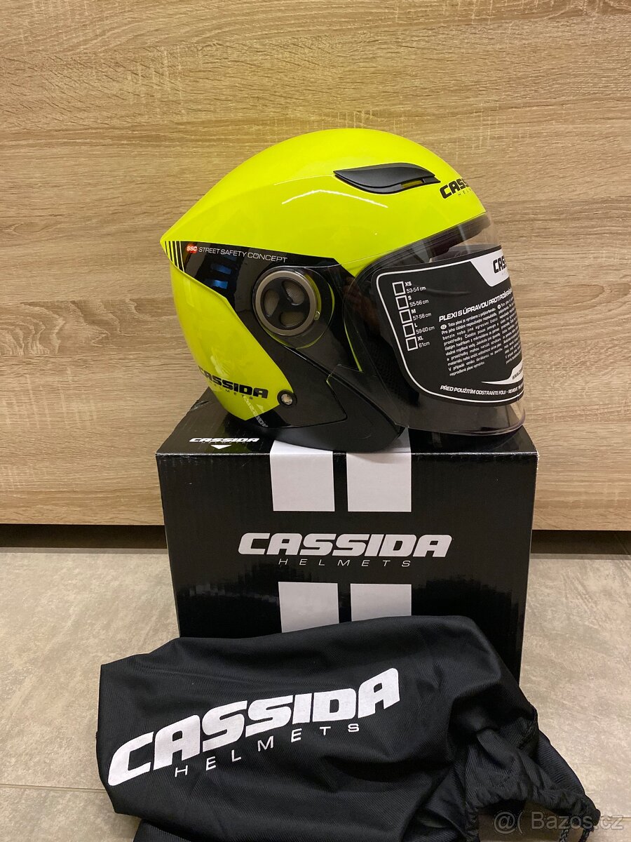 Otevřená helma na motorku Cassida Reflex, vel. XL