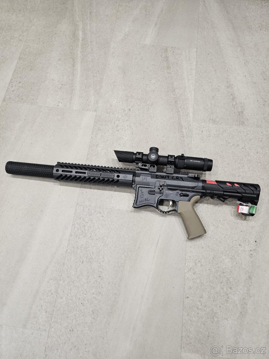 Airsoft G&G SBR 9", Custom CNC build