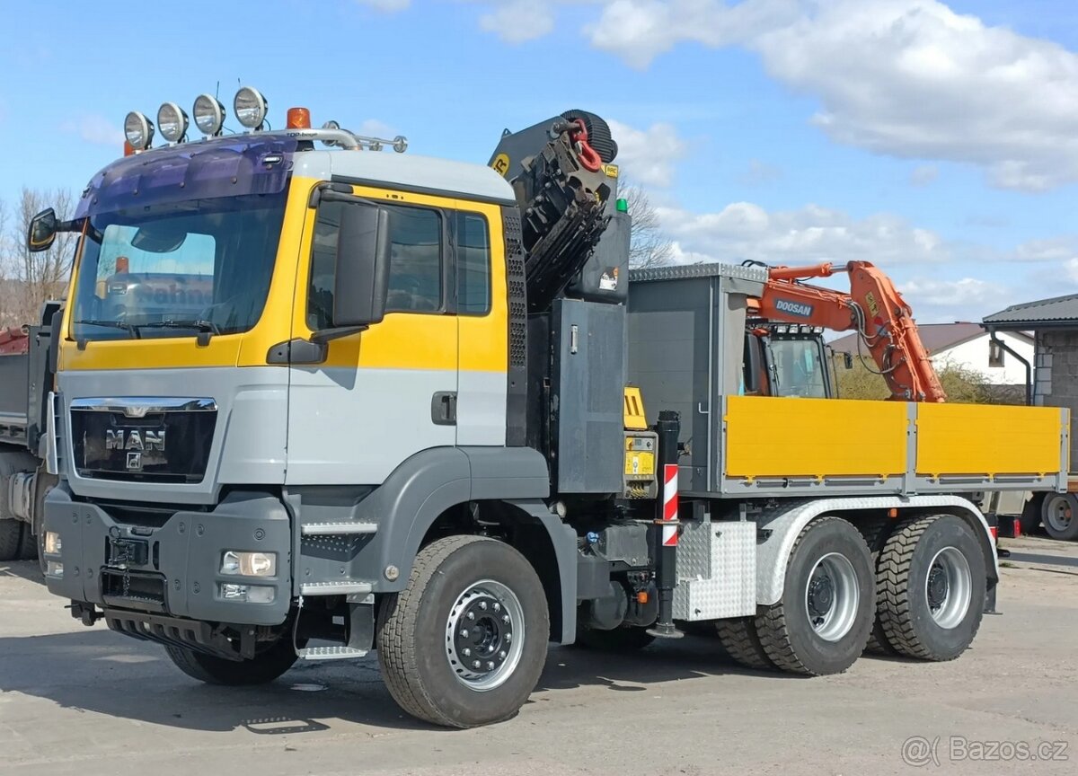 MAN TGS 33.480 - 6x4 – Tahač/Valník + HR-PALFINGER PK 34002