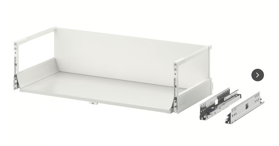 Ikea MAXIMERA, zásuvka vysoká 80x37 pro čelo v. 40 cm