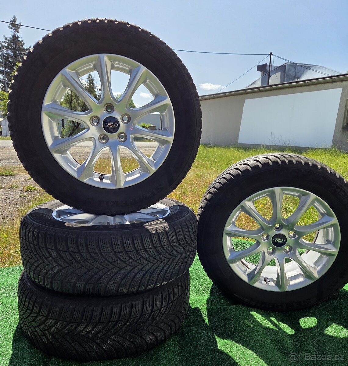 Pěkná zimní sada Ford MONDEO MK5 16" 5x108 pneu 215/60/16