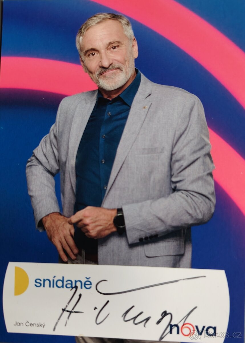 Prodám podpisovou kartu/autogram Jan Čenský