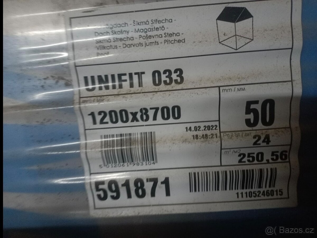Skelná vata KNAUF UNIFIT 033