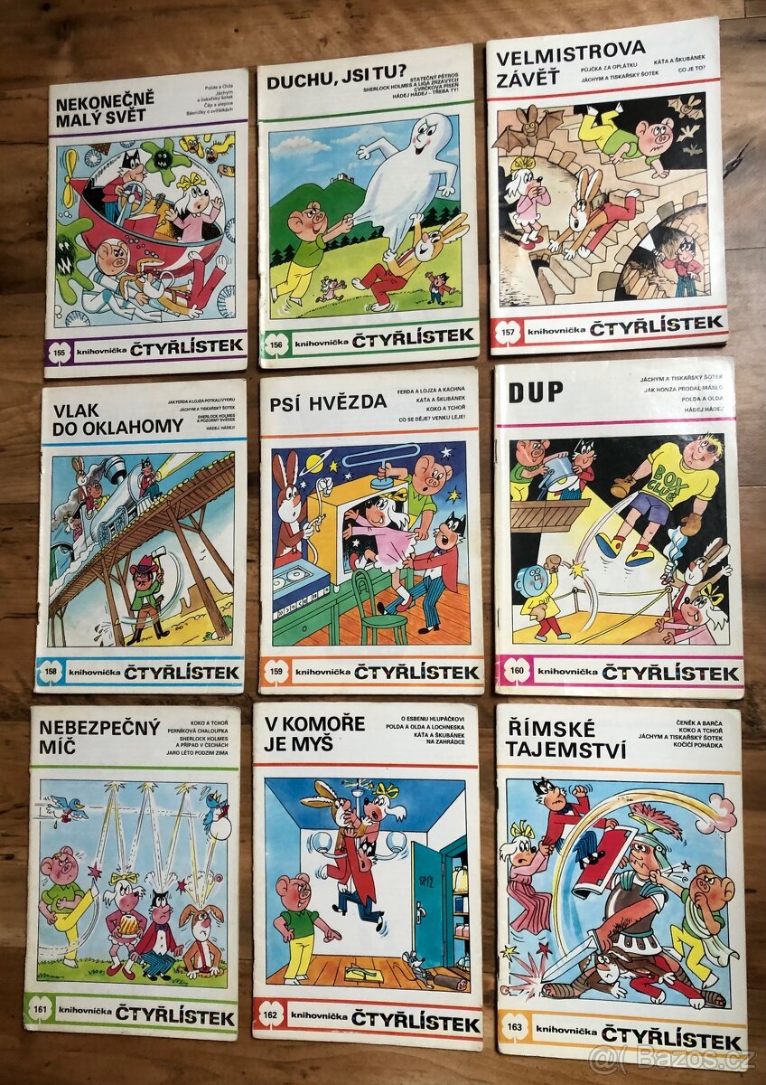 Čtyřlístek číslo 155 až 163