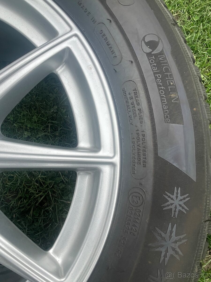 Alu kola 16” zimni pneu Michelin Alpin 5 205/60/R16 4KS