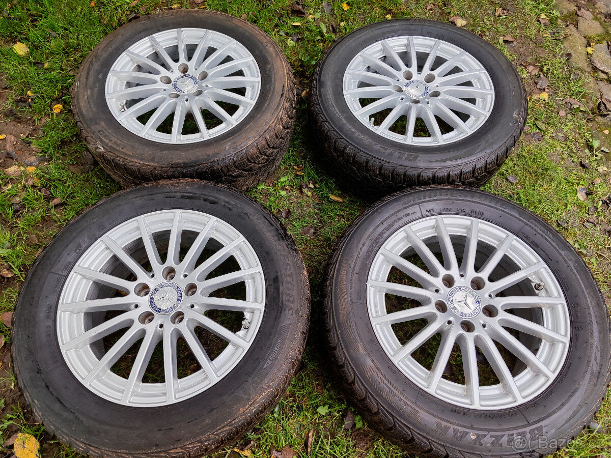 Zimní sada Mercedes třída C w205 Bridgestone 205/60/16