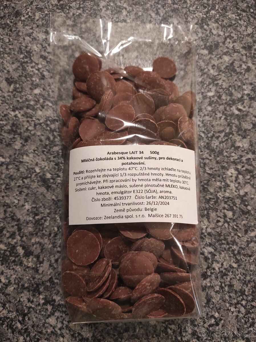 Belgické čokolády Arabesque