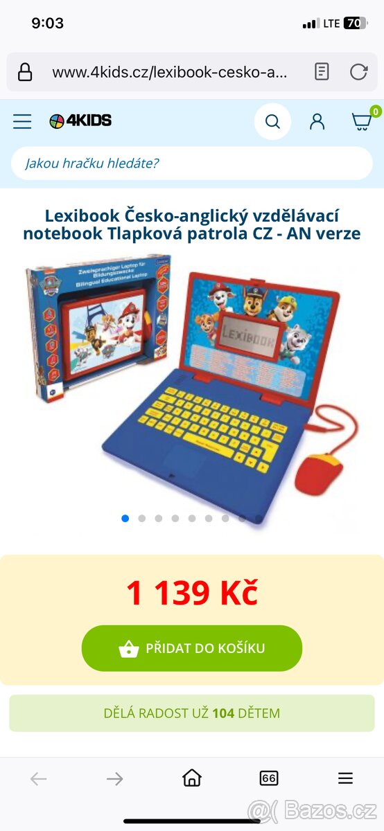 Notebook dětský