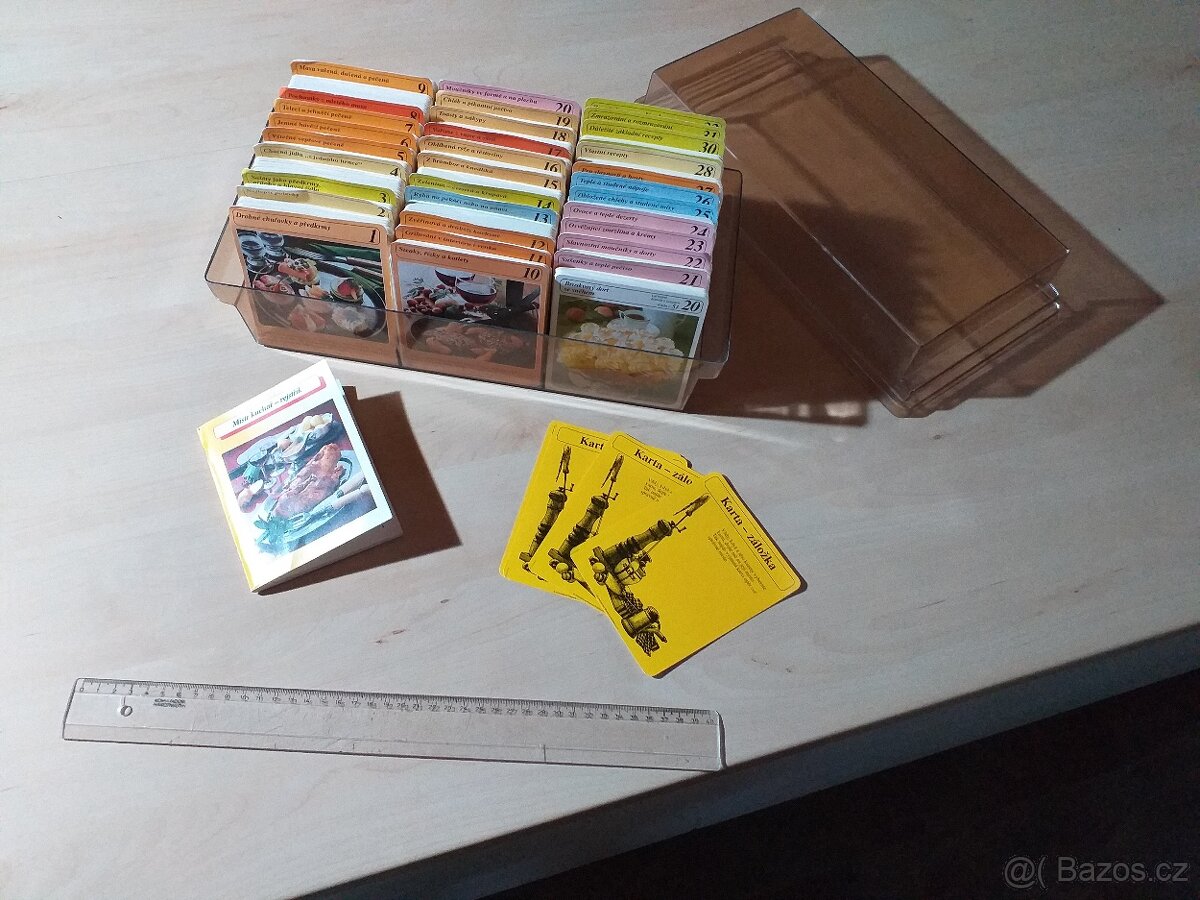 recepty na kartičkách / kuchařka