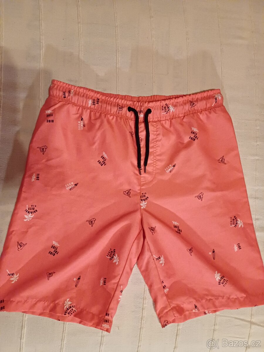 Růžovolososové chlapecké plavky