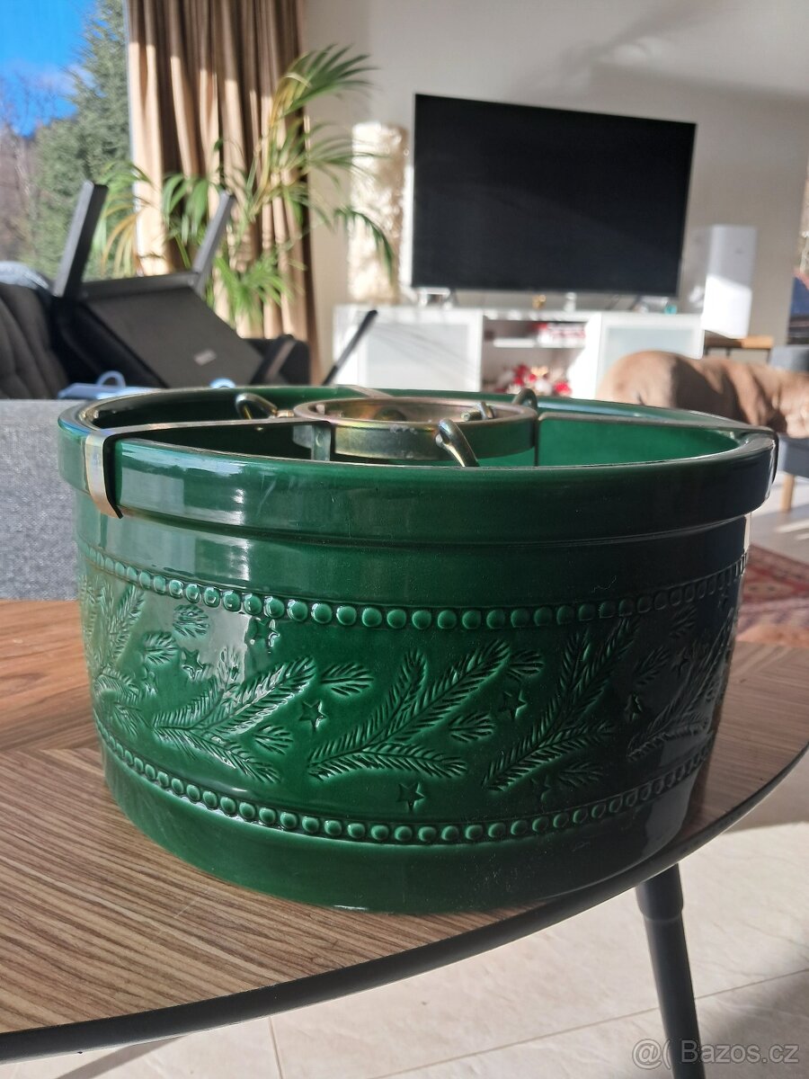 Keramický stojan na vánoční stromek - nový