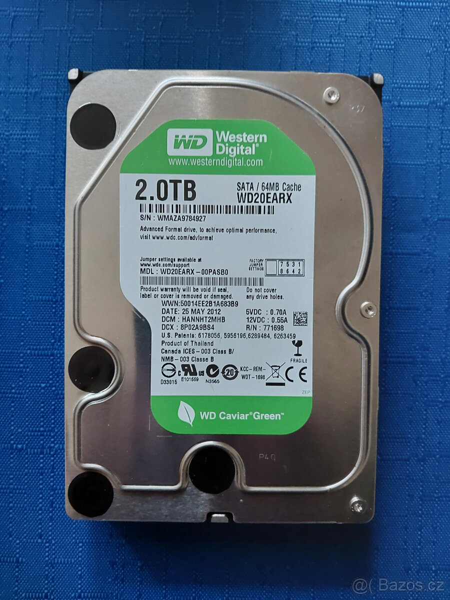 HDD 2TB WD (Western Digital WD20EARX)