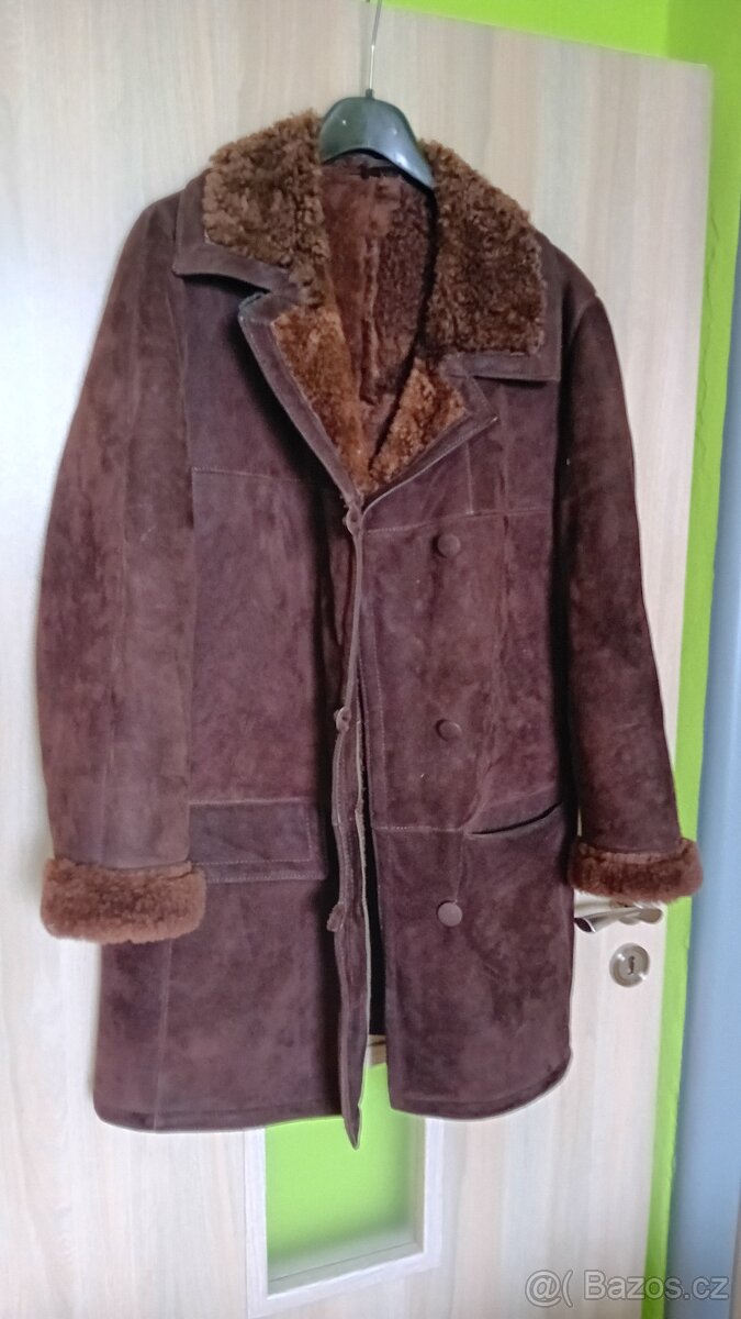 Kabát kožený, kožešinový