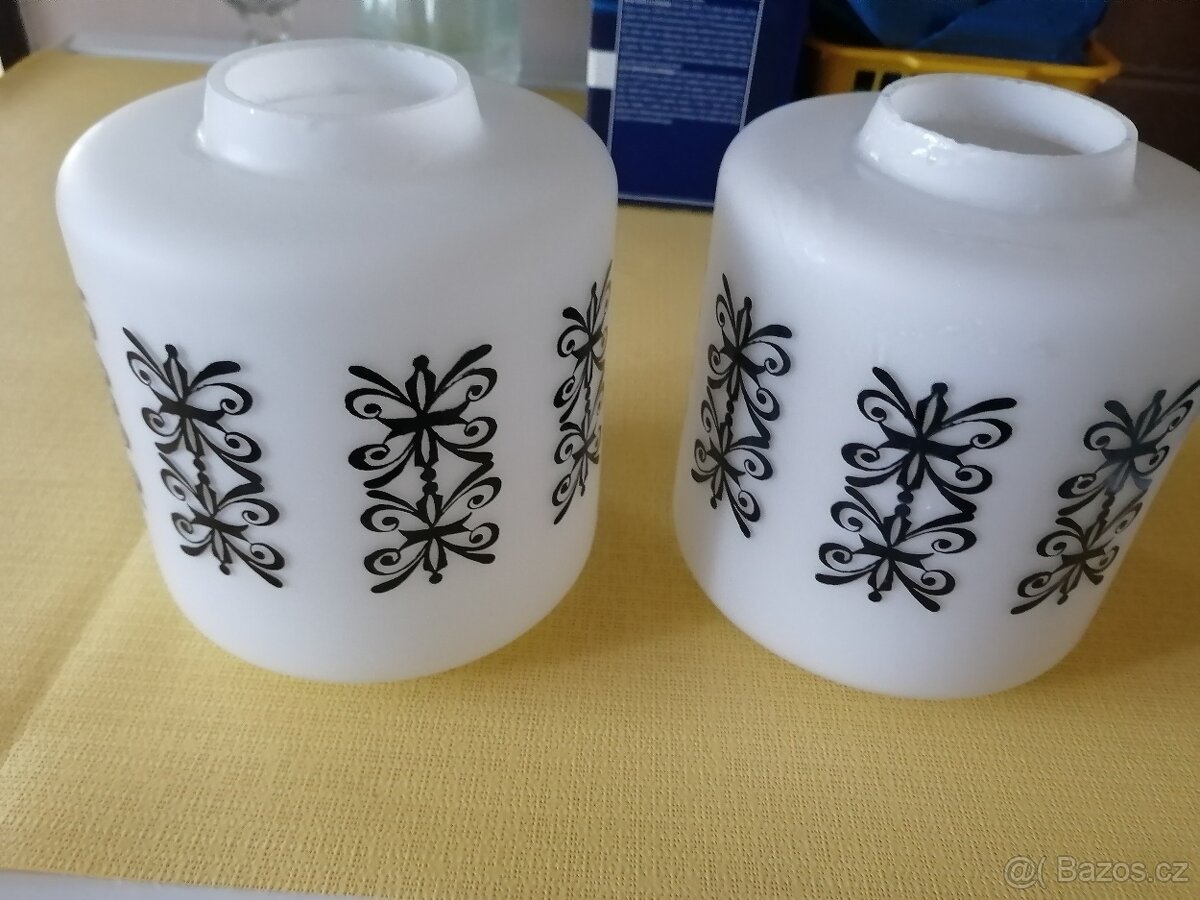 Retro náhradní sklo, lustr,