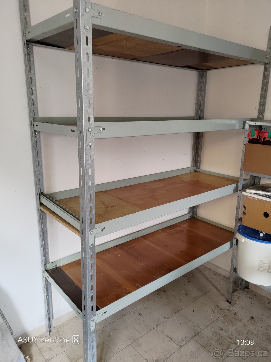 Regál dílna, garáž - masivní, velká nosnost