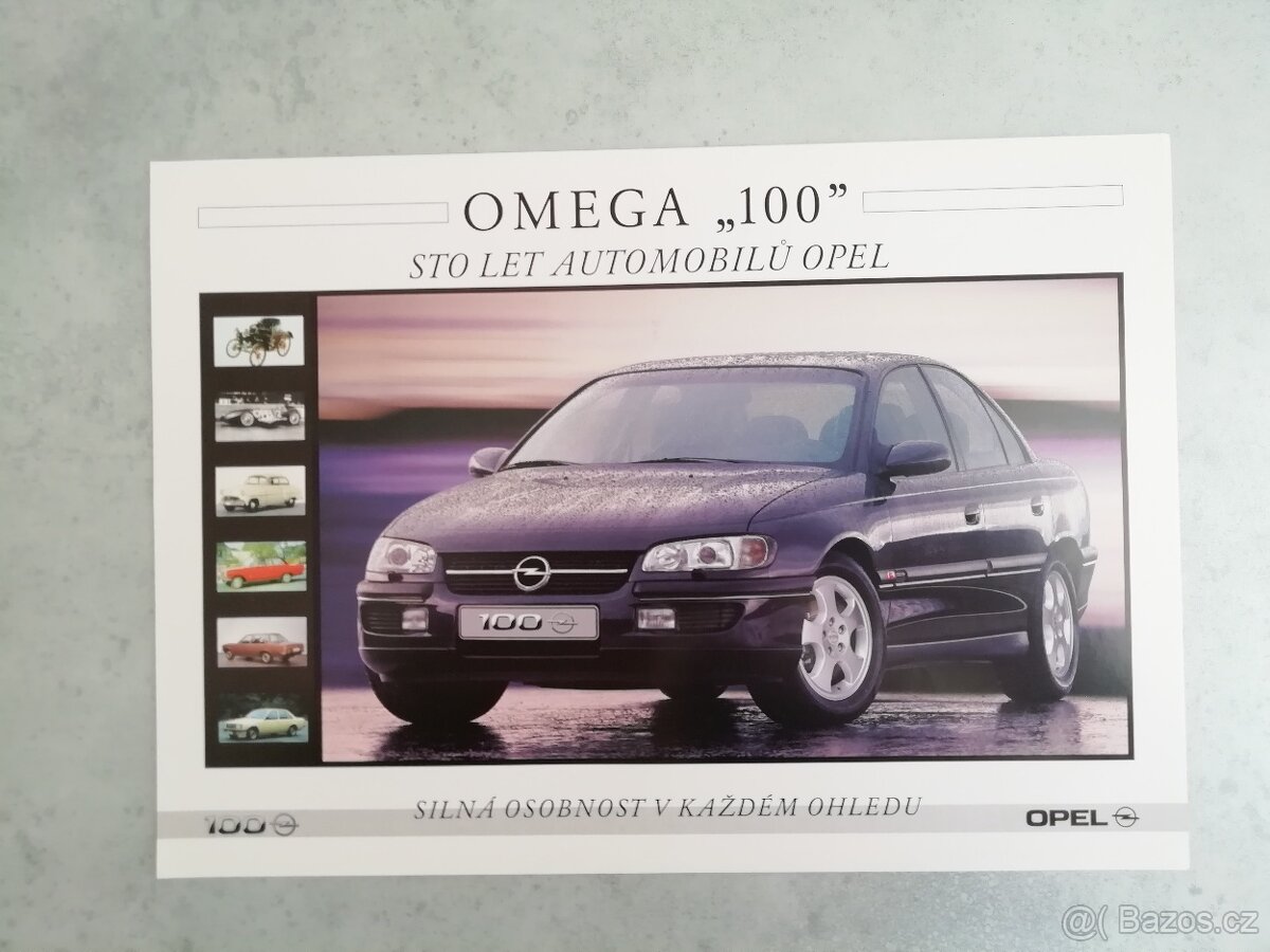 Opel Omega B 100 - prospekt + přehled modelů -doprava v ceně