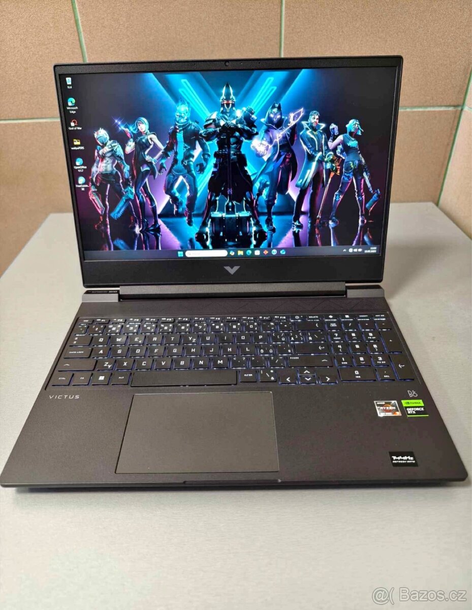 Herní 144hz notebook HP Victus ryzen 7535/16/2050/512 zaruka