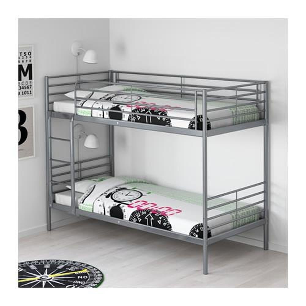 Patrova postel ikea Svatra - kovova bez matraci 90x200