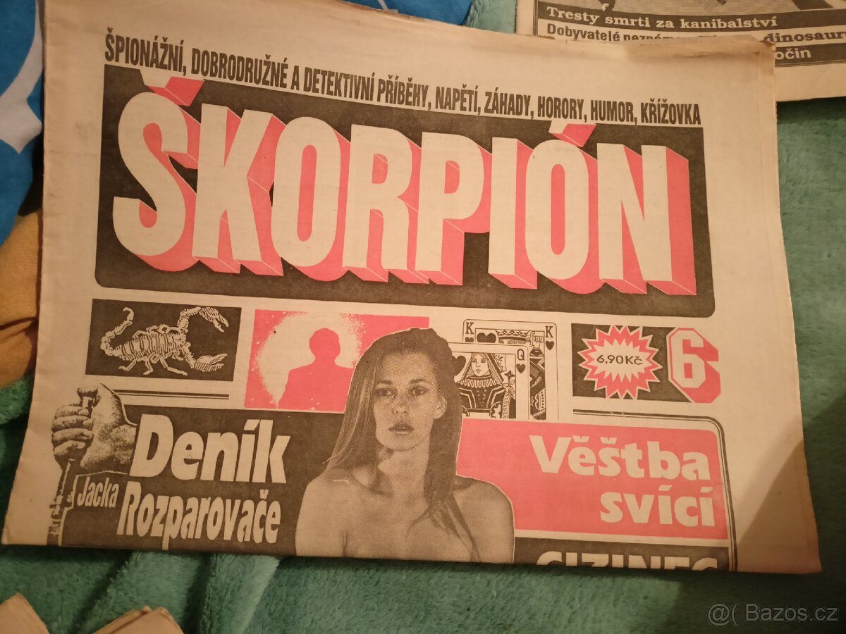 Prodám různé noviny / časopisy měsíčníky Škorpión